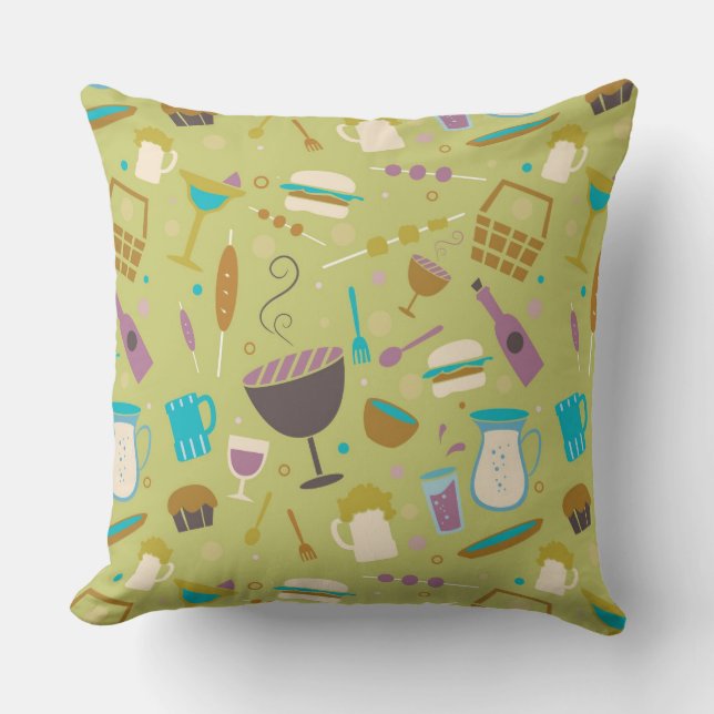 Grill-Muster Kissen (Vorderseite)