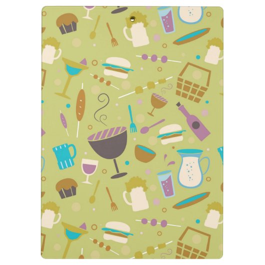 Grill-Muster Klemmbrett (Rückseite)