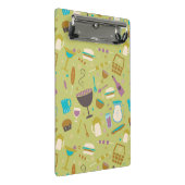 Grill-Muster Mini Klemmbrett (Schrägansicht)