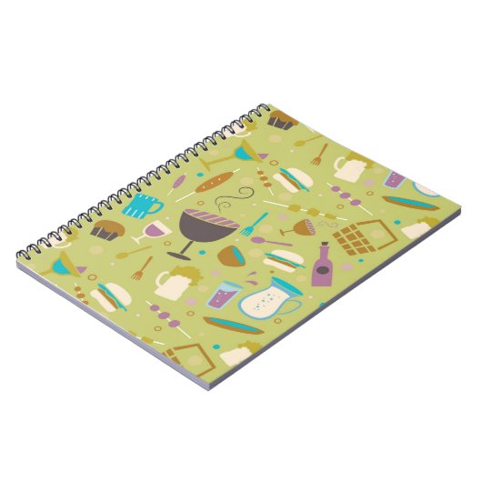 Grill-Muster Notizblock (Linke Seite)