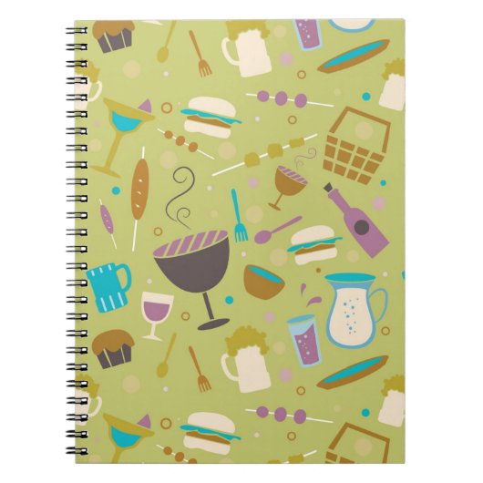 Grill-Muster Notizblock (Vorderseite)