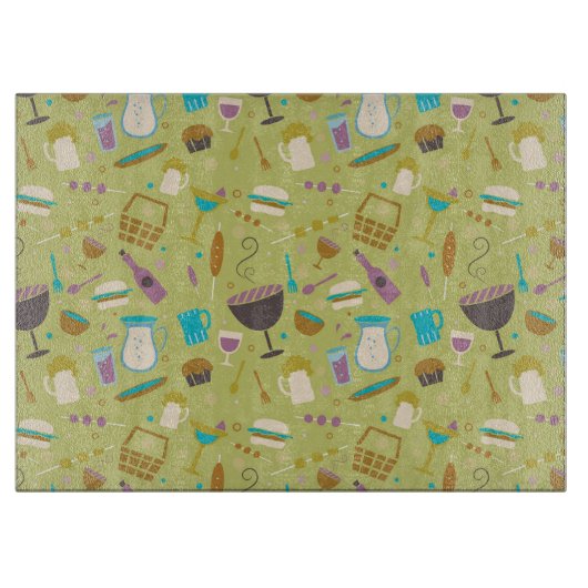 Grill-Muster Schneidebrett (Vorderseite)