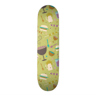 Grill-Muster Skateboard