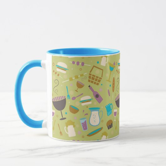 Grill-Muster Tasse (Links)