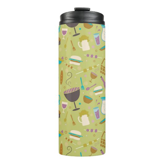 Grill-Muster Thermosbecher (Vorderseite)