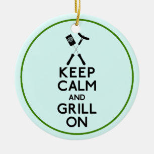 Grill On Keramik Ornament