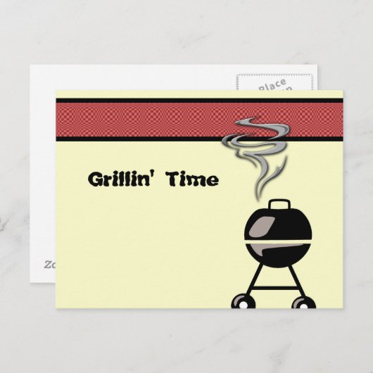 GRILL ON POSTKARTE (Vorne/Hinten)