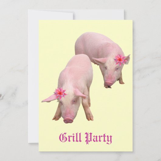 Grill-Party Einladung (Vorderseite)