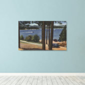 Grill Point View Lake Leinwanddruck (Insitu (Holzboden))