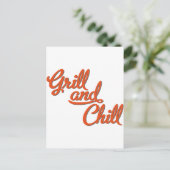 Grill Postkarte (Stehend Vorderseite)