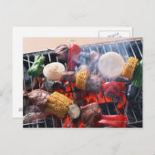 Grill Postkarte (Vorne/Hinten)