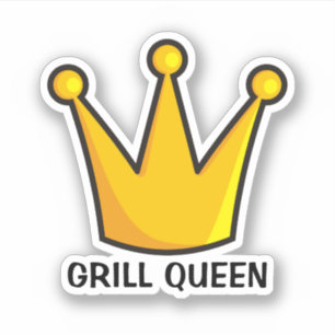 Grill Queen Aufkleber