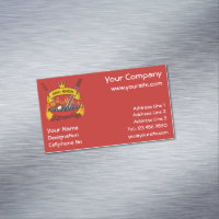 Grill Queen Business Card Magnet