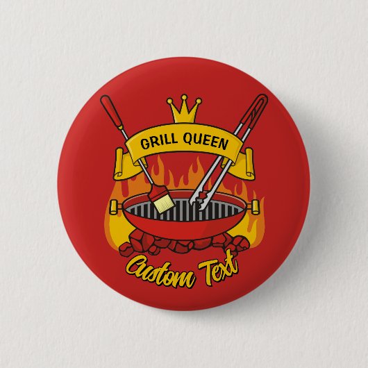 Grill Queen Button (Vorderseite)