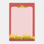 Grill Queen Crown Post-it Klebezettel (Vorderseite)