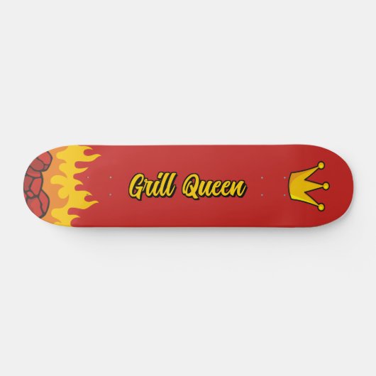 Grill Queen Crown Skateboard (Horizontal)
