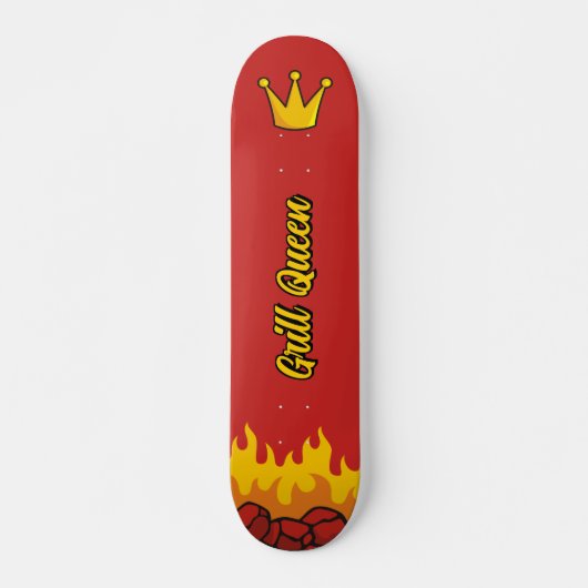 Grill Queen Crown Skateboard (Vorne)