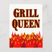 Grill Queen Custom Reecicard Postcard Postkarte (Vorderseite)