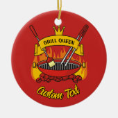 Grill Queen Keramikornament (Vorne)
