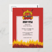 Grill Queen Postkarte (Vorne/Hinten)