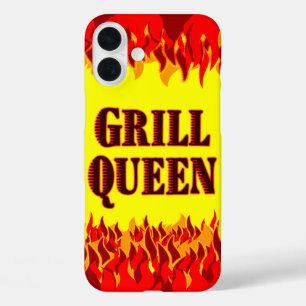 Grill Queen Red Flames GRILLEN iPhone Case