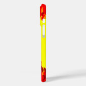 Grill Queen Red Flames GRILLEN iPhone Case (Rückseite / Links)