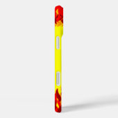 Grill Queen Red Flames GRILLEN iPhone Case (Rückseite / Rechts)