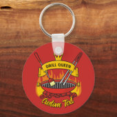 Grill Queen Schlüsselanhänger (Vorderseite)