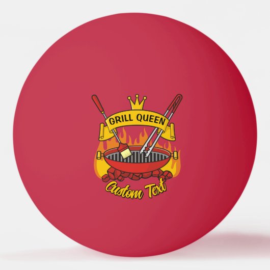 Grill Queen Tischtennisball (Vorderseite)