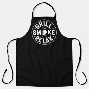 Grill-Rauch-Entspannung BBQ-Zitat Schürze