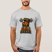 Grill Seeker - Funny GRILLEN Adventurer Feinschmec T-Shirt (Vorderseite)