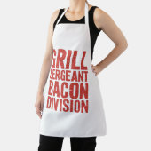 Grill Sergeant Bacon Division Funny GRILLEN Meat L Schürze (InSitu)