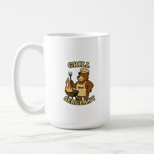 Grill Sergeant Bär Design für Papa Kaffeetasse (Links)