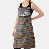 Grill Sergeant Brick Wall Rusty Schild Personalisi Schürze (InSitu)