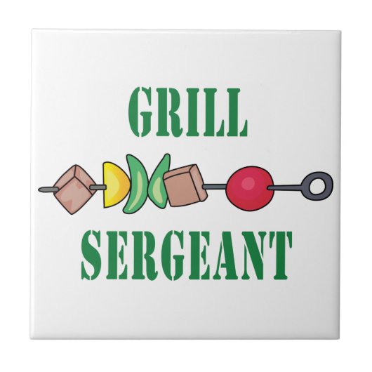 Grill Sergeant Fliese (Vorderseite)