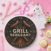 Grill Sergeant Funny BBQ Grill Master Barbecue  Pappteller (Party)