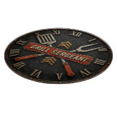 Grill Sergeant Funny BBQ Grill Master Man Cave Schneidebrett (Ecke)