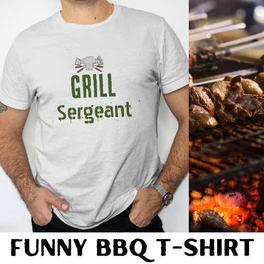 Grill Sergeant Funny Grillen Men's Novelty T-Shirt