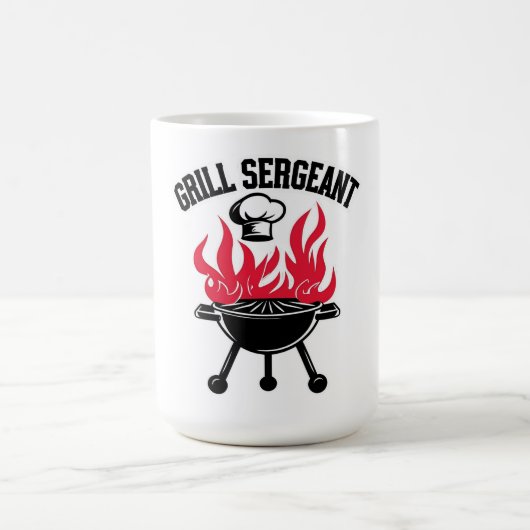 Grill Sergeant GRILLEN Vater Funny Party Kaffeetasse (Mittel)