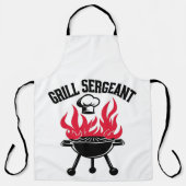 Grill Sergeant GRILLEN Vater Funny Party Schürze (Vorderseite)