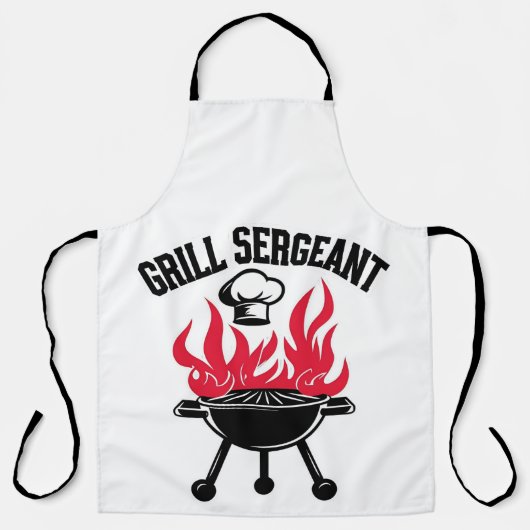 Grill Sergeant GRILLEN Vater Funny Party Schürze (Vorderseite)