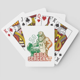 Grill Sergeant Lustige Bigfoot Poker Karten Spielkarten