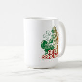 Grill Sergeant Lustiger Bigfoot Kaffeebecher Kaffeetasse (VorderseiteRechts)
