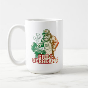 Grill Sergeant Lustiger Bigfoot Kaffeebecher Kaffeetasse