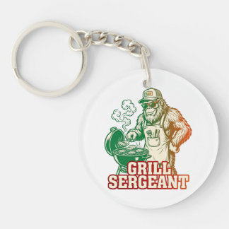 Grill Sergeant Lustiger Bigfoot Schlüsselanhänger