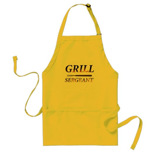 Grill-Sergeant mit Werkzeugen Schürze (Vorne)