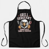 Grill Sergeant: Patriotische GRILLEN Schürze (Vorderseite)