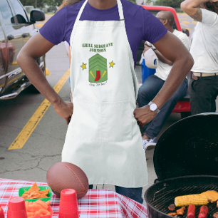 Grill Sergeant Personalisiert Grilling Schürze