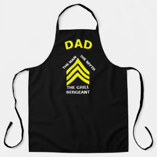 Grill Sergeant, Personalisierter Vater #Fathersday Schürze