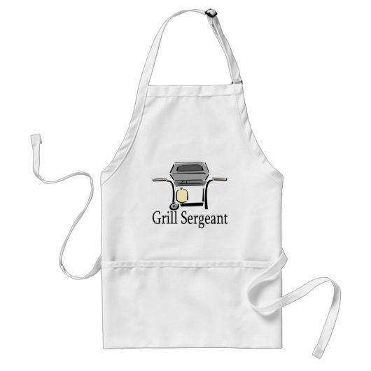 Grill sergeant Schürze und Geschenke. (Vorne)